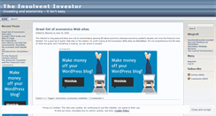 Desktop Screenshot of insolventinvestor.wordpress.com