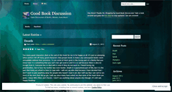 Desktop Screenshot of goodbookdiscussion.wordpress.com