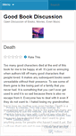 Mobile Screenshot of goodbookdiscussion.wordpress.com
