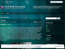 Tablet Screenshot of goodbookdiscussion.wordpress.com