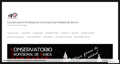 Desktop Screenshot of conservatoriodebunyol.wordpress.com