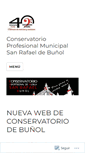 Mobile Screenshot of conservatoriodebunyol.wordpress.com