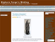 Tablet Screenshot of bighornforge.wordpress.com