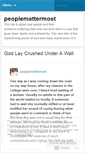 Mobile Screenshot of peoplemattermost.wordpress.com