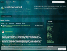 Tablet Screenshot of peoplemattermost.wordpress.com