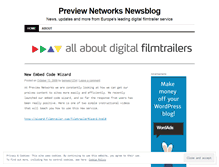 Tablet Screenshot of filmtrailer.wordpress.com