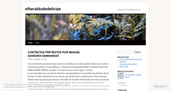 Desktop Screenshot of elheraldodedelicias.wordpress.com