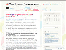 Tablet Screenshot of moreincome4malaysian.wordpress.com