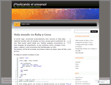 Tablet Screenshot of pixelacos.wordpress.com