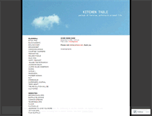 Tablet Screenshot of kitchentables.wordpress.com