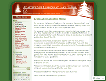 Tablet Screenshot of adaptiveskilessons.wordpress.com