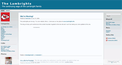 Desktop Screenshot of lambrights.wordpress.com