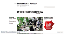 Desktop Screenshot of brofessionalreview.wordpress.com