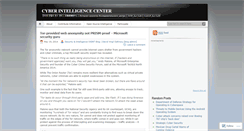 Desktop Screenshot of cyberintelligence.wordpress.com