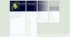 Desktop Screenshot of gardendelightsnursery.wordpress.com