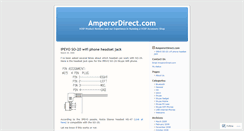 Desktop Screenshot of amperordirect.wordpress.com