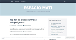 Desktop Screenshot of mati2010.wordpress.com