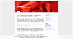 Desktop Screenshot of idolicious.wordpress.com