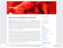 Tablet Screenshot of idolicious.wordpress.com