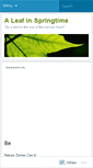Mobile Screenshot of aleafinspringtime.wordpress.com