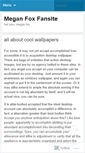 Mobile Screenshot of mymeganfox.wordpress.com