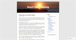 Desktop Screenshot of beachviews.wordpress.com