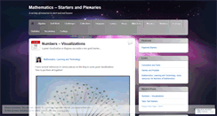 Desktop Screenshot of mathematicsstarters.wordpress.com