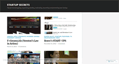 Desktop Screenshot of mystartupsecrets.wordpress.com
