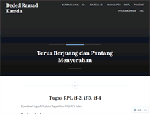 Tablet Screenshot of dededramadkamda.wordpress.com