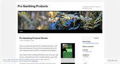 Desktop Screenshot of blogprogamblingproducts.wordpress.com