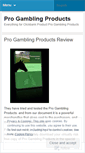 Mobile Screenshot of blogprogamblingproducts.wordpress.com