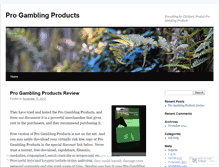 Tablet Screenshot of blogprogamblingproducts.wordpress.com