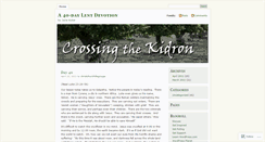 Desktop Screenshot of 40dayscrossingthekidron.wordpress.com