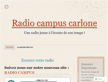 Tablet Screenshot of laradiodeletudiantactif.wordpress.com