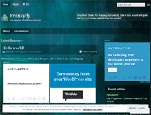 Tablet Screenshot of frankydj.wordpress.com