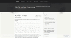 Desktop Screenshot of myworkcommute.wordpress.com