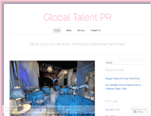 Tablet Screenshot of globaltalentprblog.wordpress.com