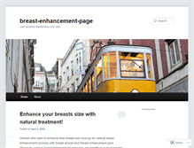 Tablet Screenshot of breastenhancementpage.wordpress.com