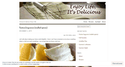 Desktop Screenshot of enjoylifeitsdelicious.wordpress.com