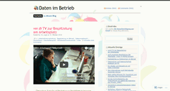 Desktop Screenshot of datenimbetrieb.wordpress.com