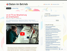 Tablet Screenshot of datenimbetrieb.wordpress.com
