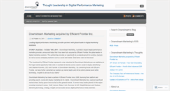 Desktop Screenshot of downstreammarketing.wordpress.com