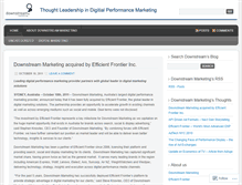 Tablet Screenshot of downstreammarketing.wordpress.com