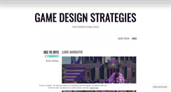 Desktop Screenshot of gamedesignstrategies.wordpress.com