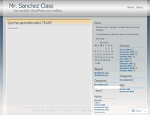 Tablet Screenshot of fsanchez.wordpress.com