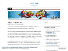 Tablet Screenshot of iartink.wordpress.com