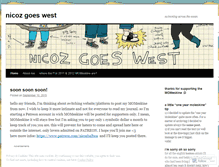 Tablet Screenshot of nicozgoeswest.wordpress.com
