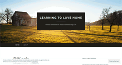 Desktop Screenshot of learningtolovehome.wordpress.com