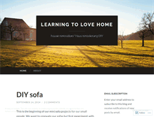 Tablet Screenshot of learningtolovehome.wordpress.com