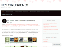 Tablet Screenshot of heygirlfriend.wordpress.com